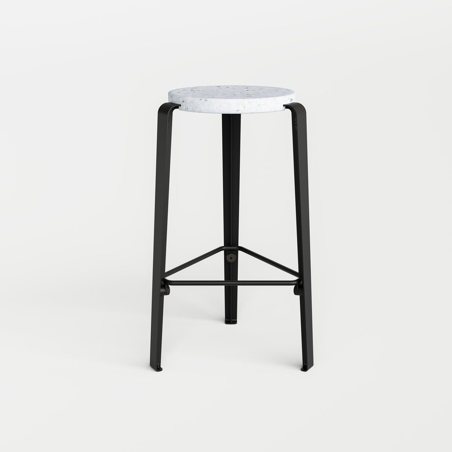 Tabouret de bar LOU - plastique recyclé Venezia