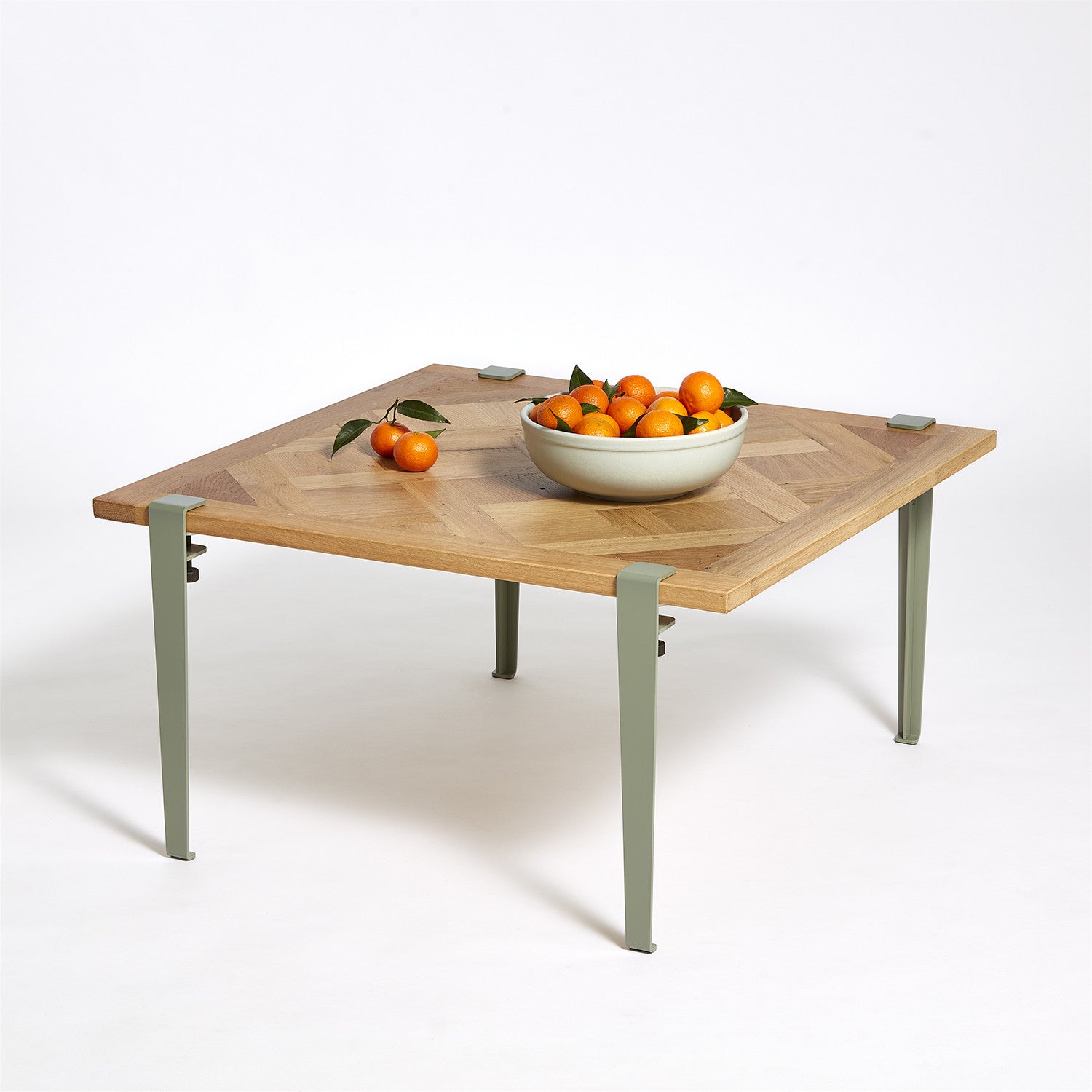 Table basse TIPTOE 80x80cm - parquet de Versailles