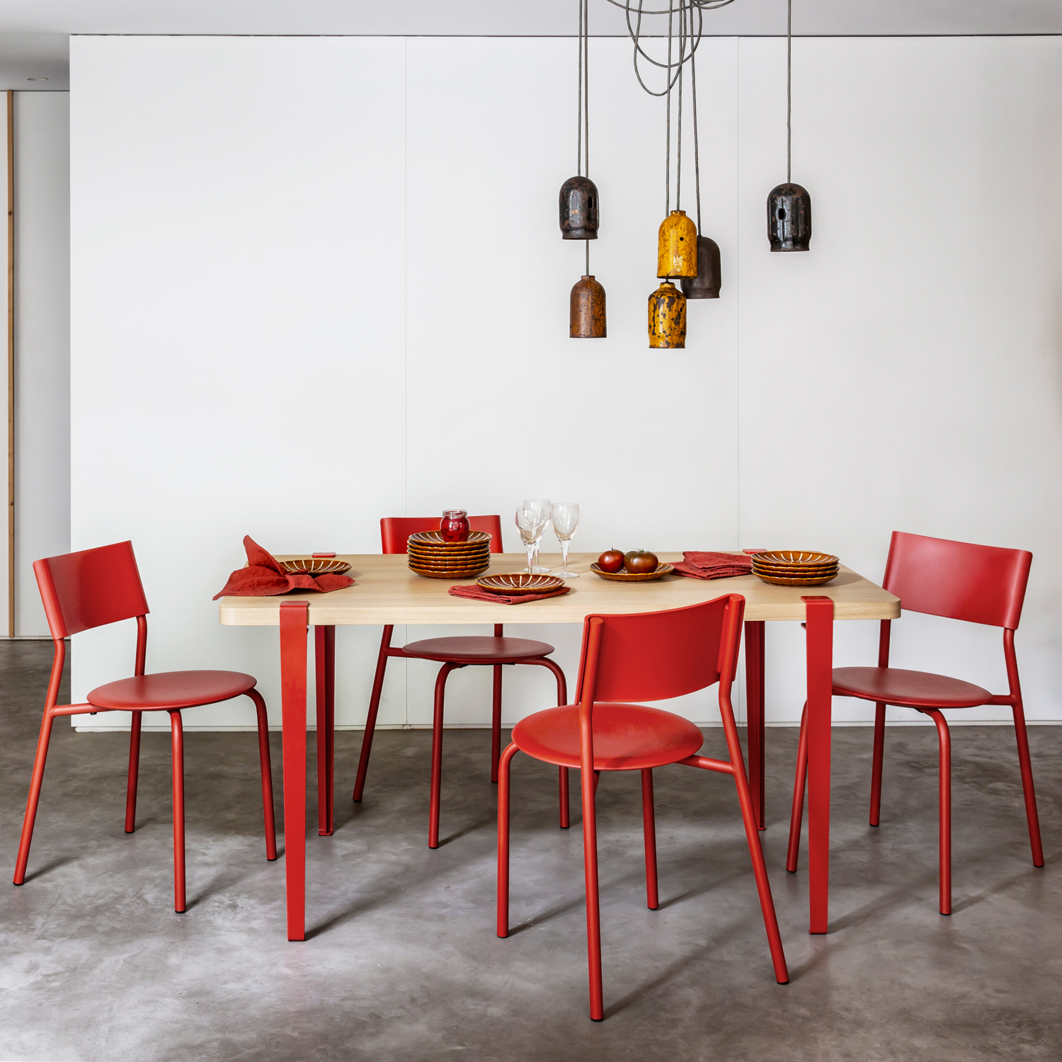 Set of 4 table legs - 75cm