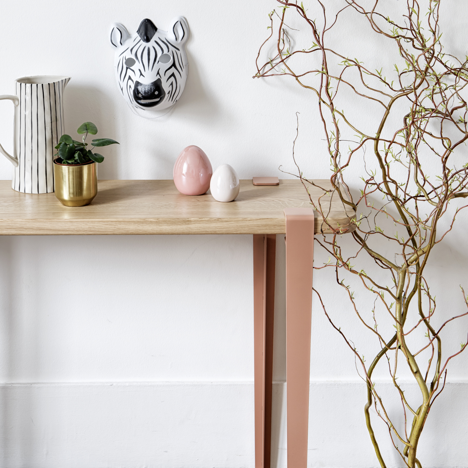 TIPTOE console 120x30cm - solid oak