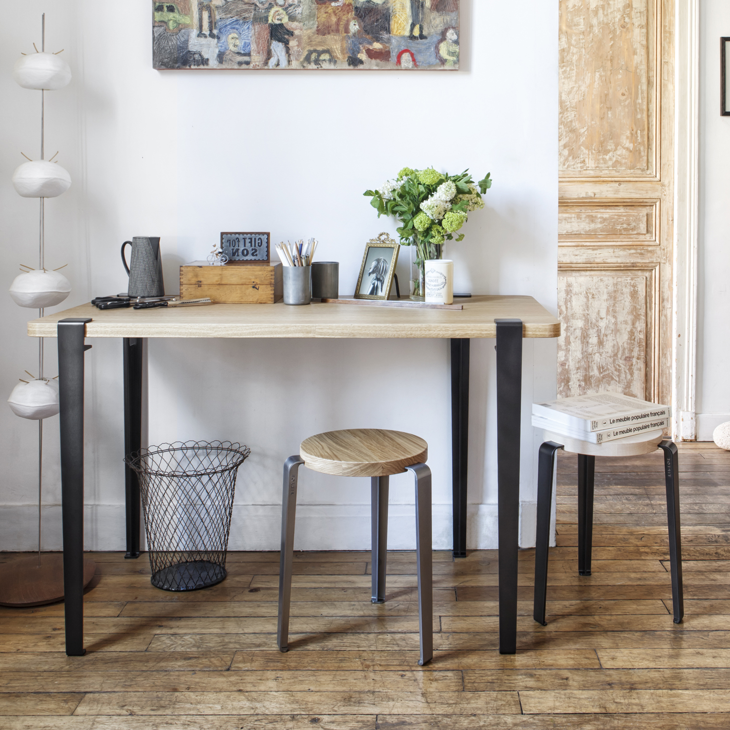 Set of 4 table legs - 75cm