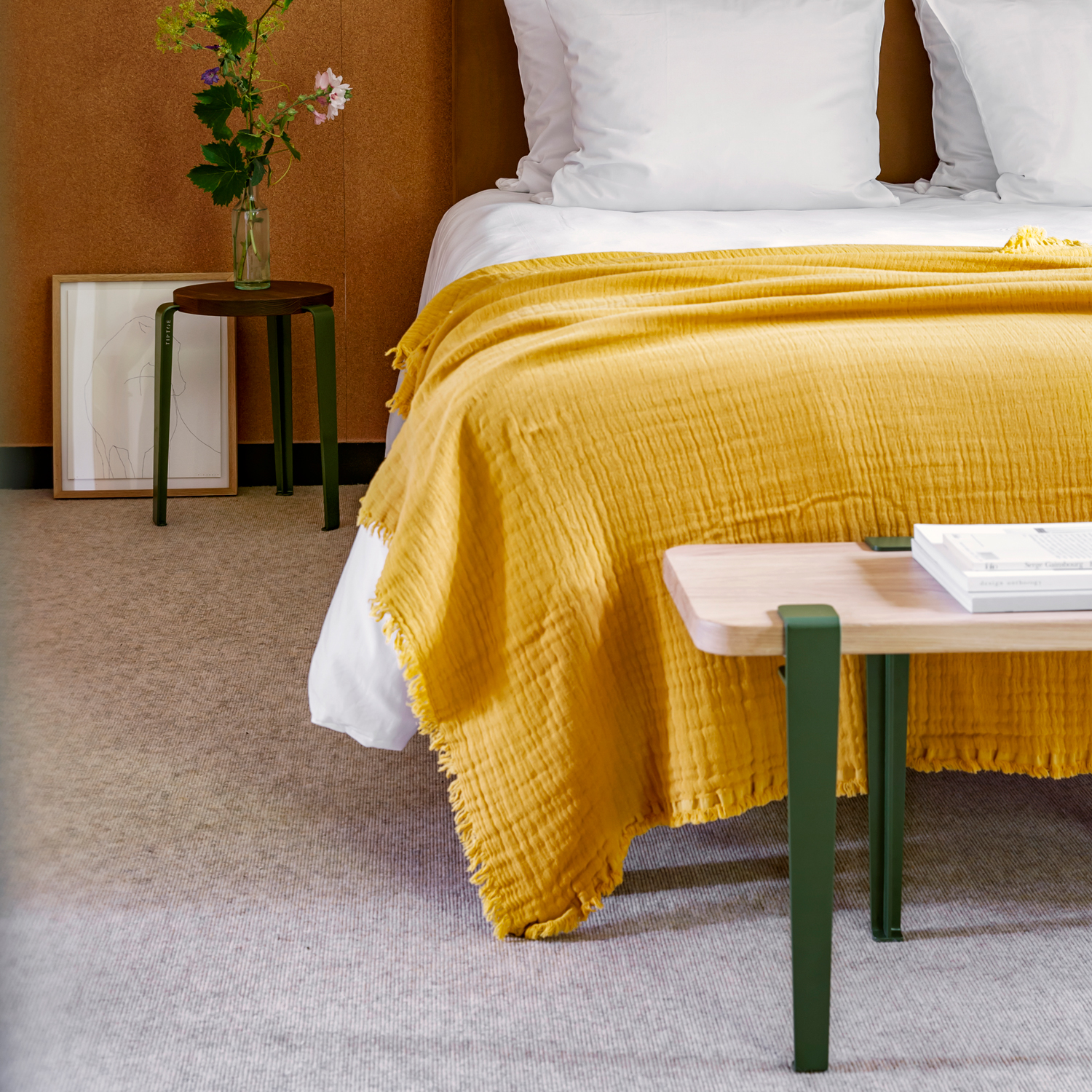Set of 3 or 4 table legs - 43cm