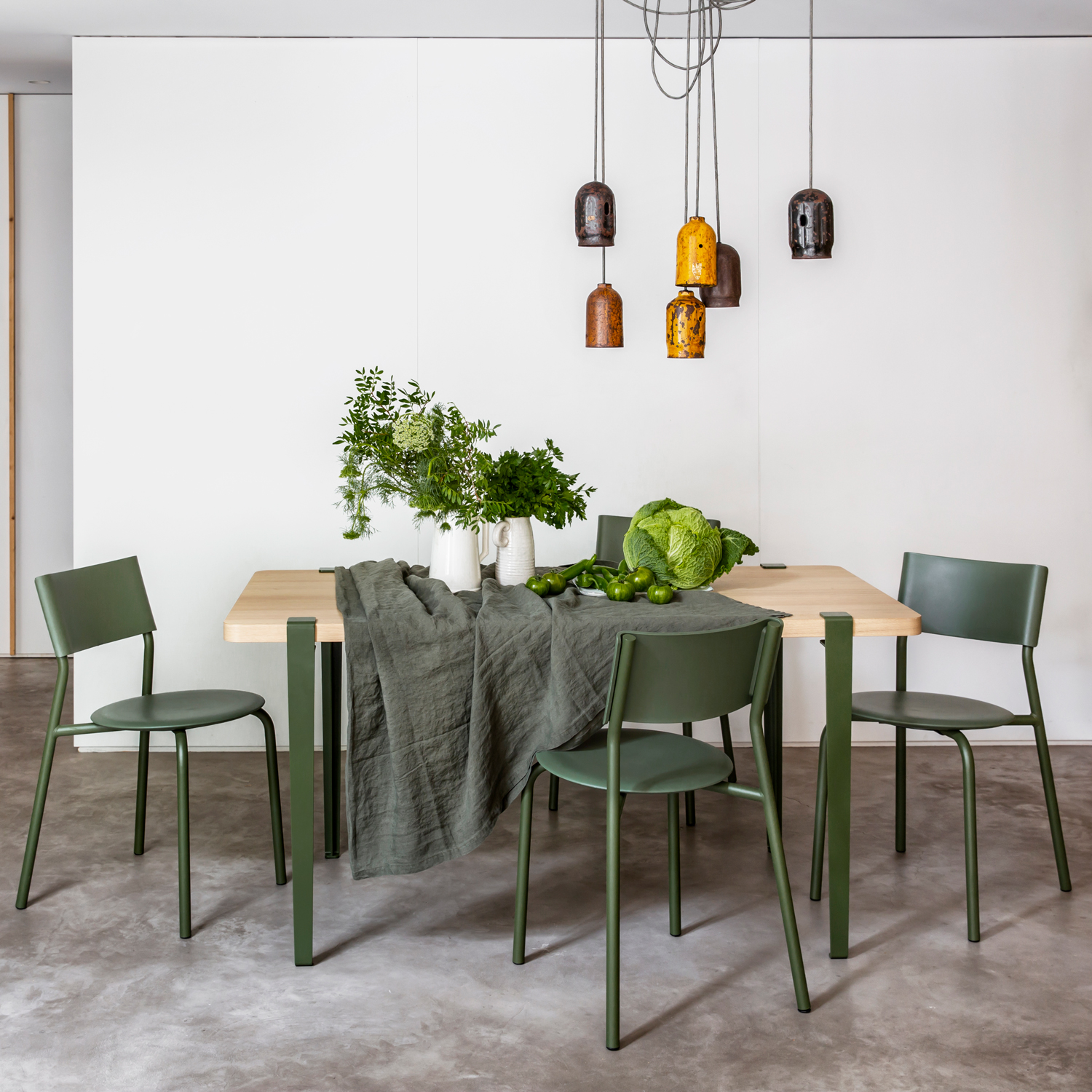 Set of 4 table legs - 75cm