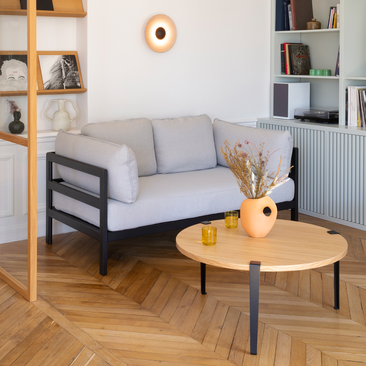 TIPTOE round coffee table Ø 90cm - solid oak