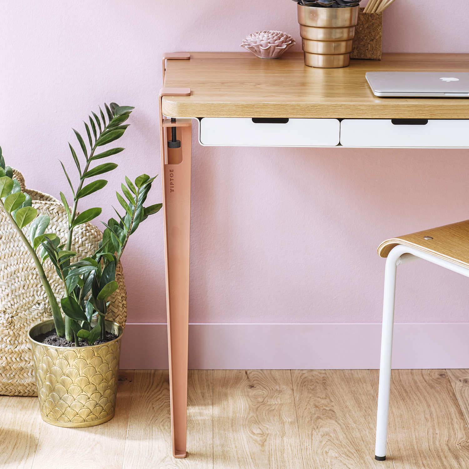 Set of 4 table legs - 75cm