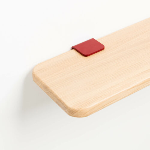Accroche murale TIPTOE pour etagere et bureau mural rouge