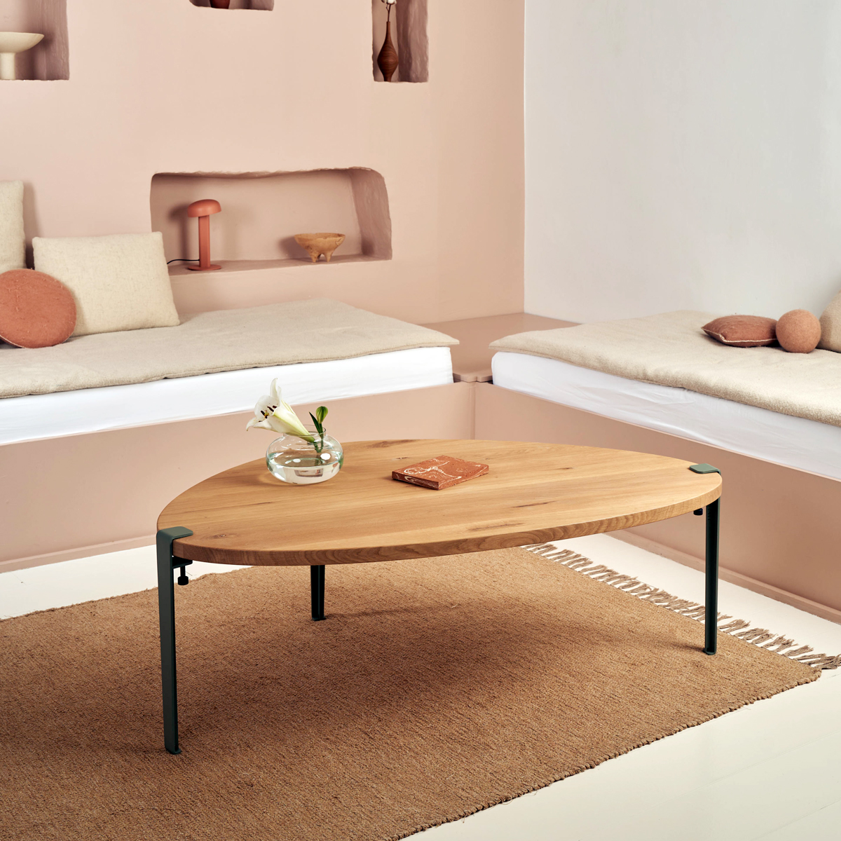 TIPTOE coffee table 120x75cm - solid oak