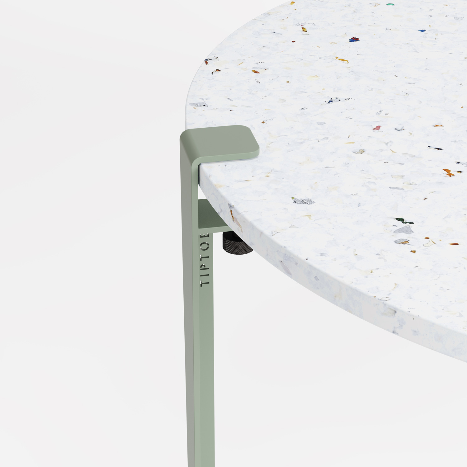 TIPTOE round coffee table Ø 80cm - Venezia recycled plastic "Imperfect"