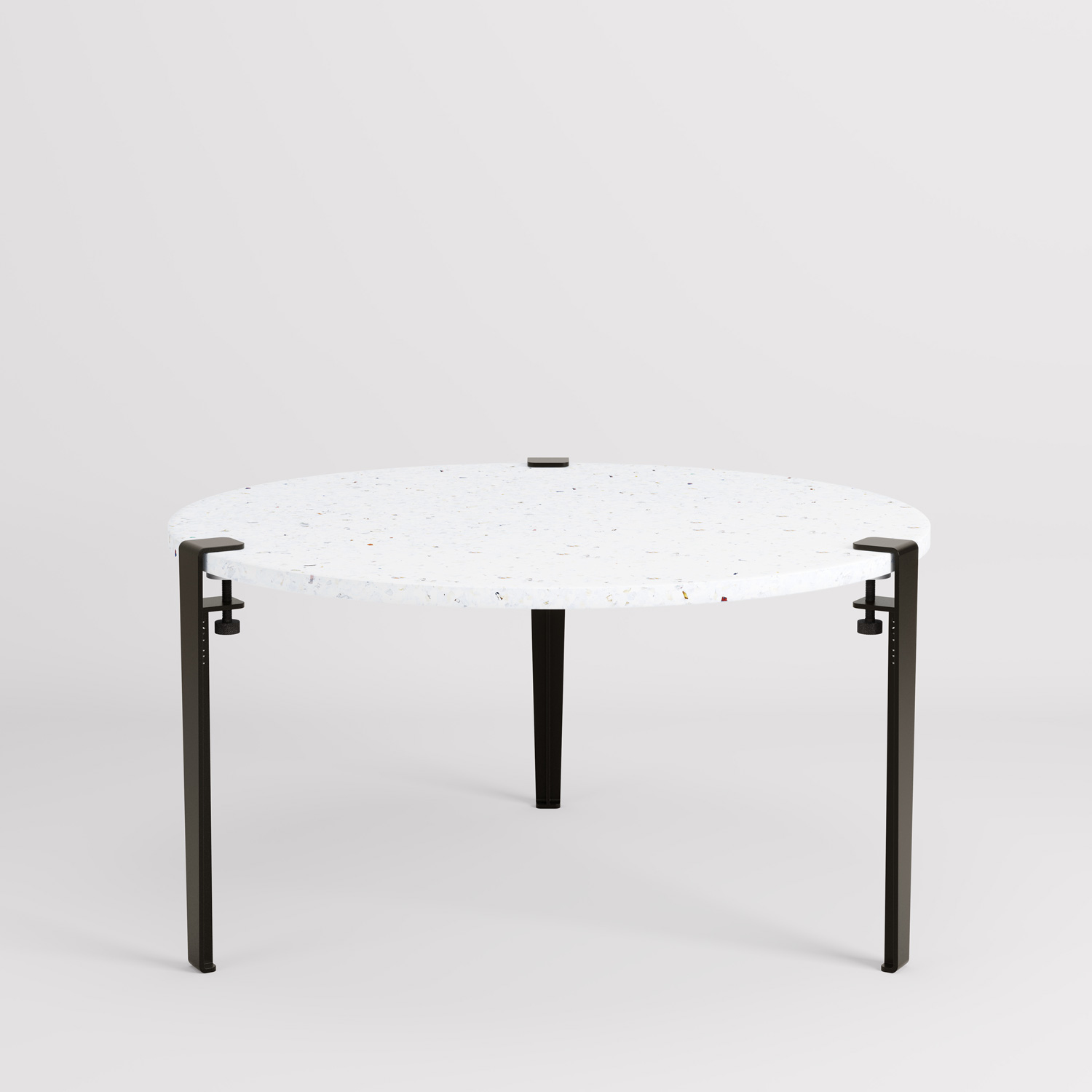 TIPTOE round coffee table Ø 80cm - Venezia recycled plastic "Imperfect"