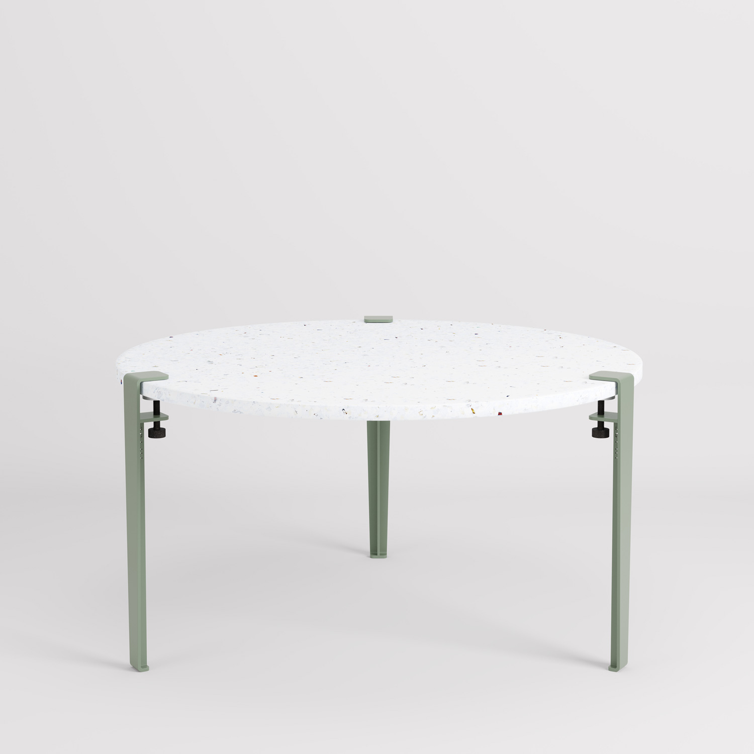 TIPTOE round coffee table Ø 80cm - Venezia recycled plastic "Imperfect"