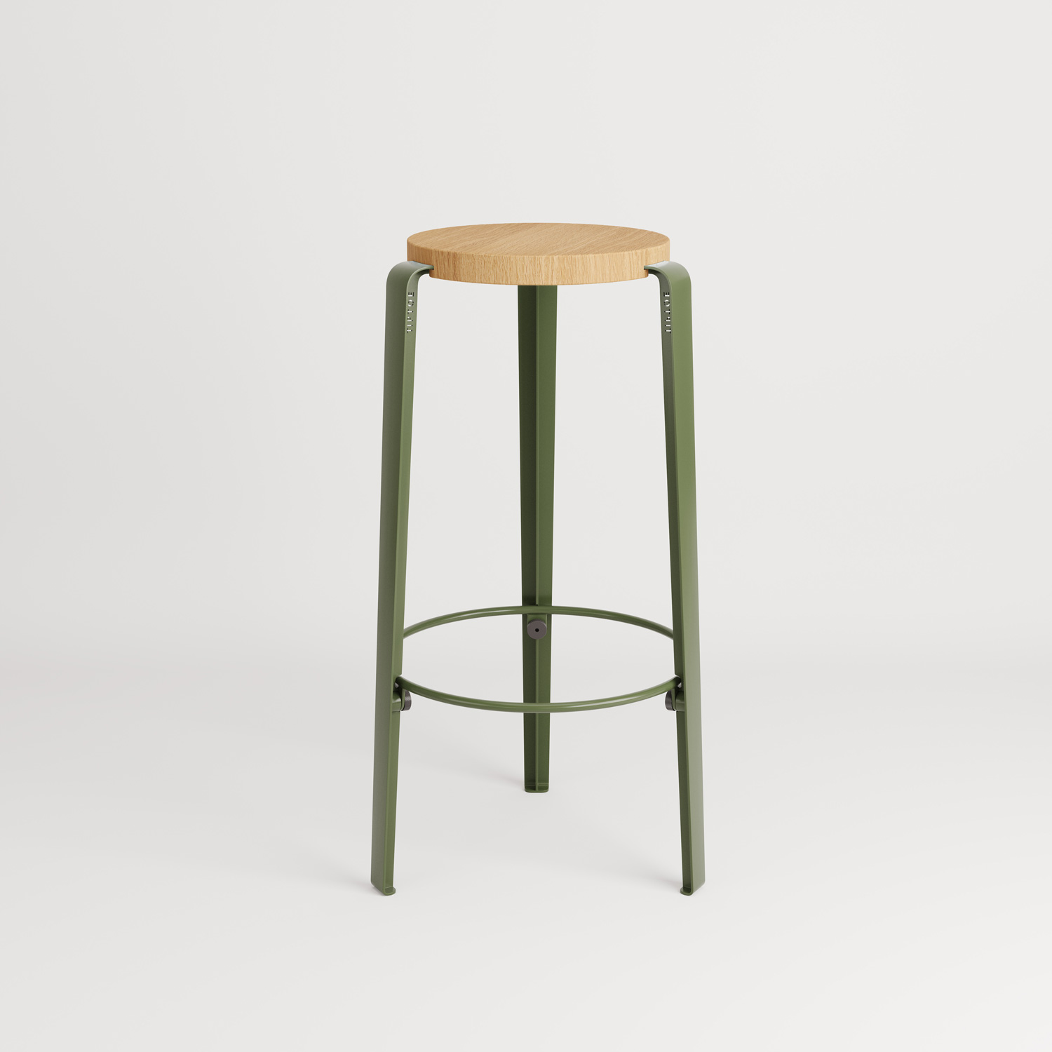 BIG LOU bar stool in solid wood