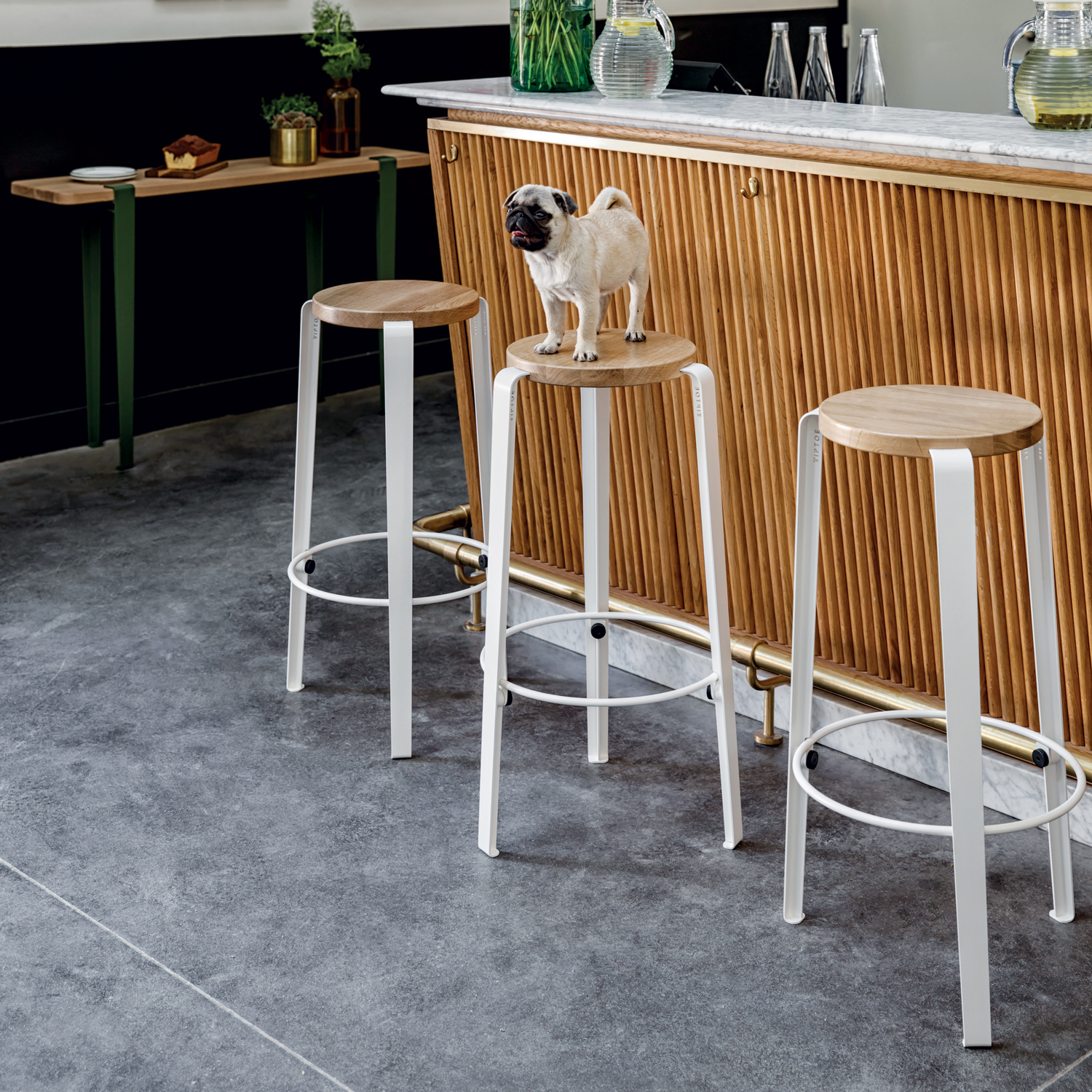 Bar stool - eco-certified wood - 66cm "Imperfect"