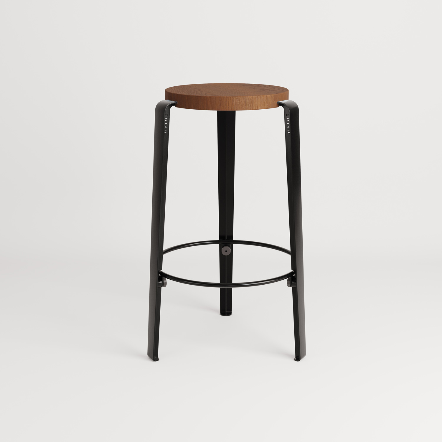 MI LOU counter stool in solid wood