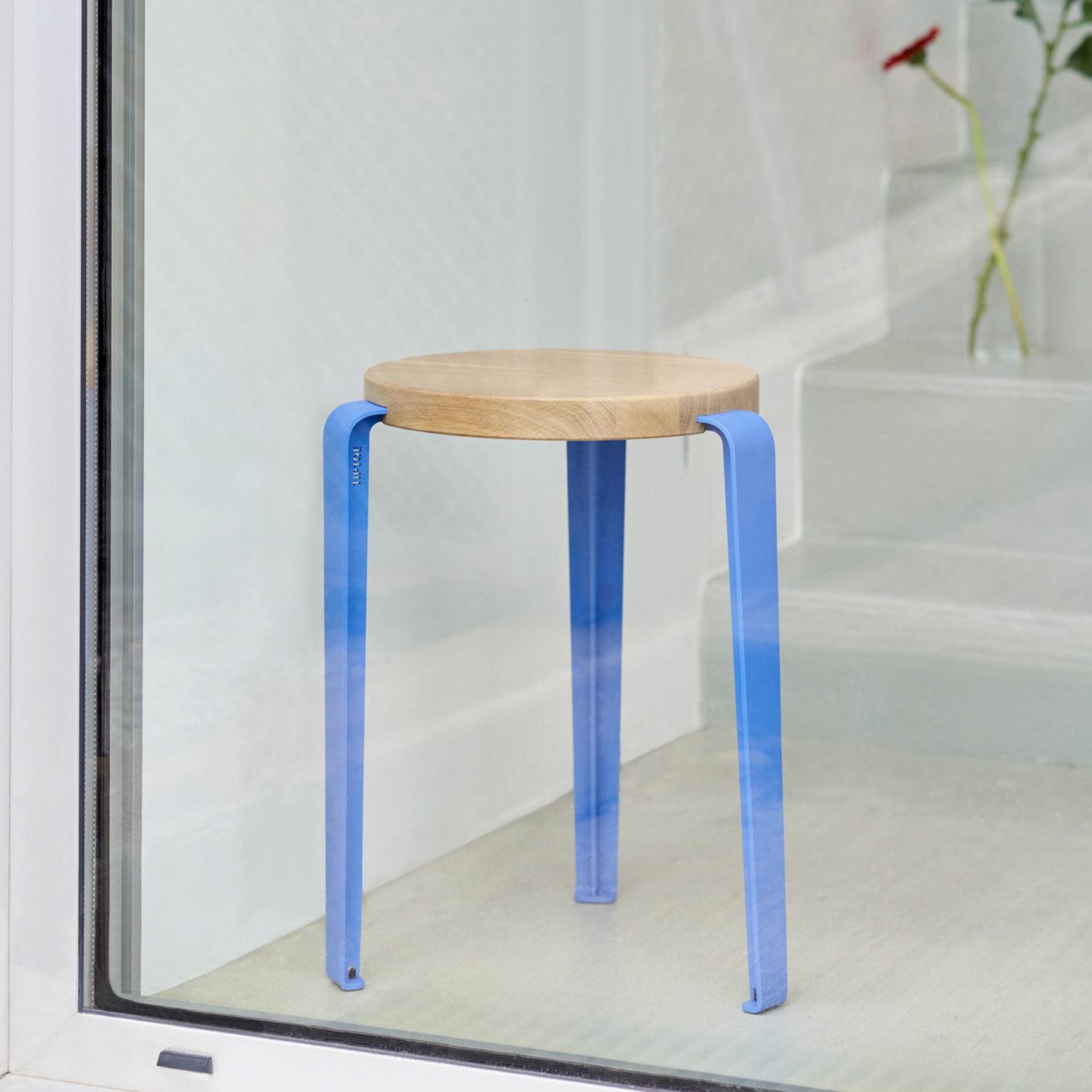 Hocker LOU - massive Eiche