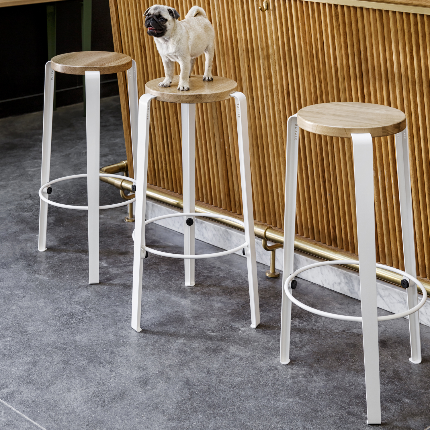 Bar stool - eco-certified wood - 76cm