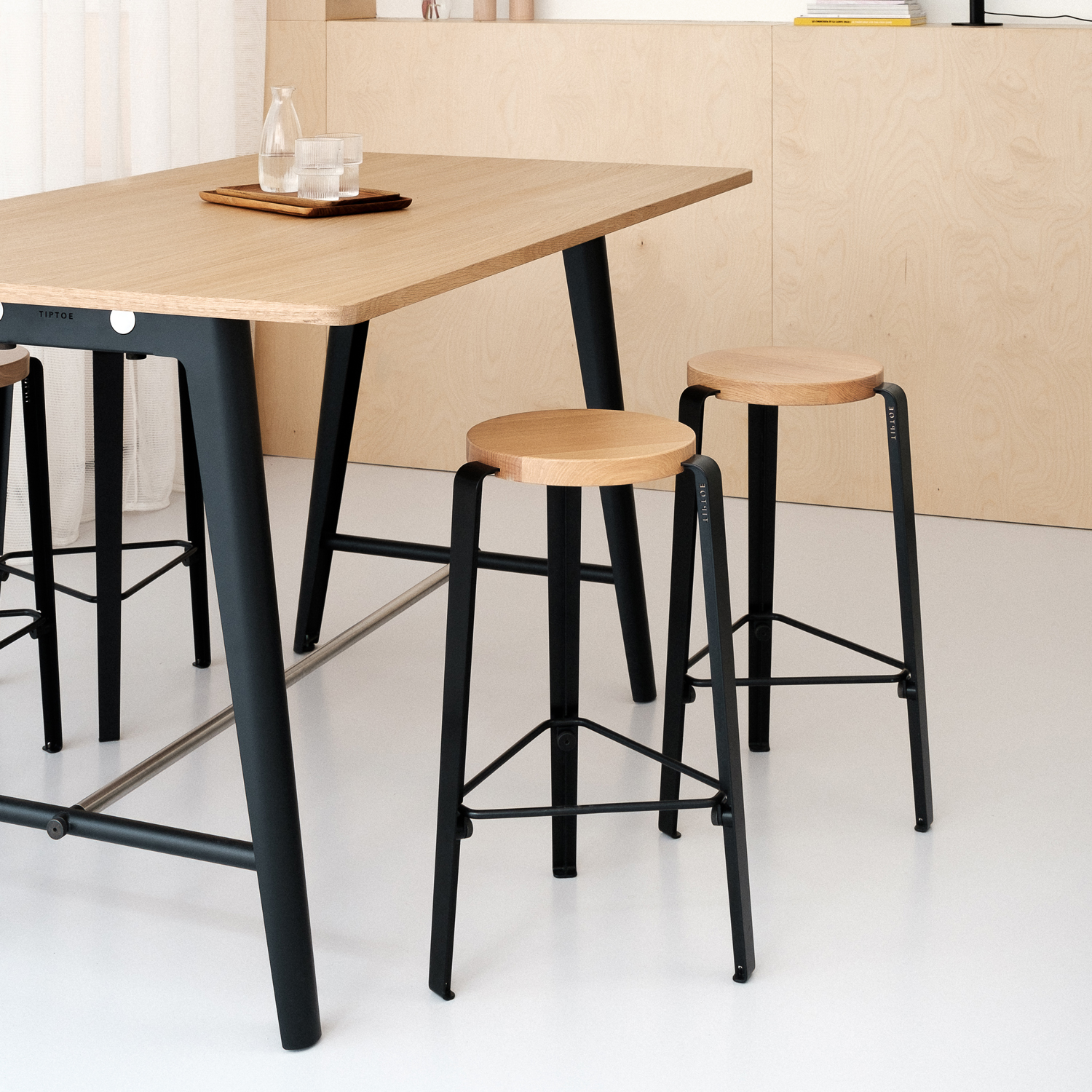 Counter stool - eco-certified wood - 66cm