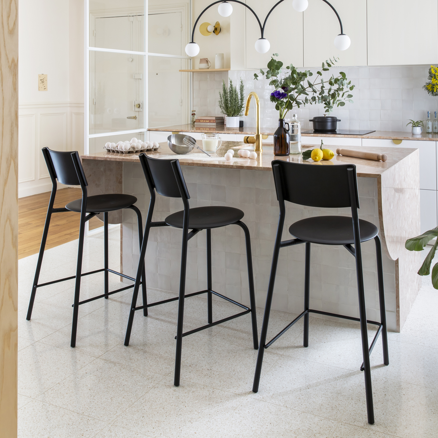 SSDr bar chair - recycled plastic - 75cm
