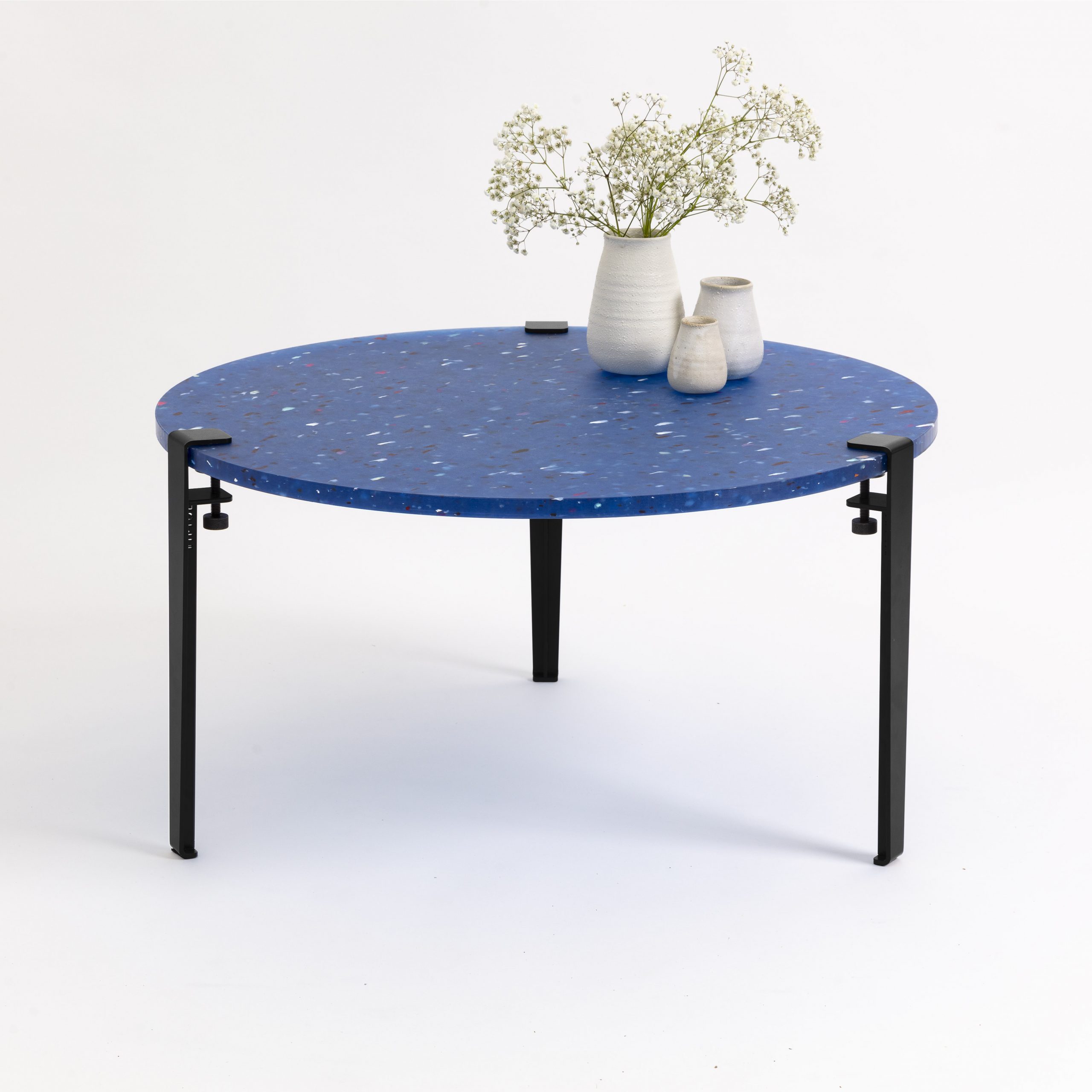 TIPTOE round coffee table Ø 80cm - Pacifico recycled plastic