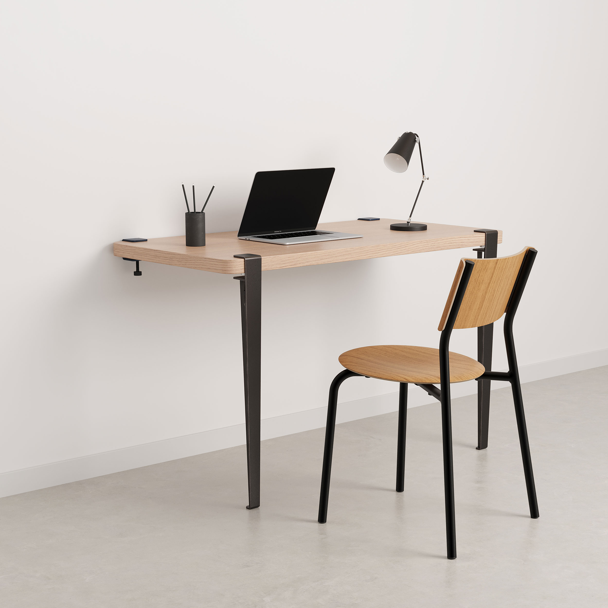 Wandschreibtisch TIPTOE 120x60cm - öko-zertifiziertes Holz
