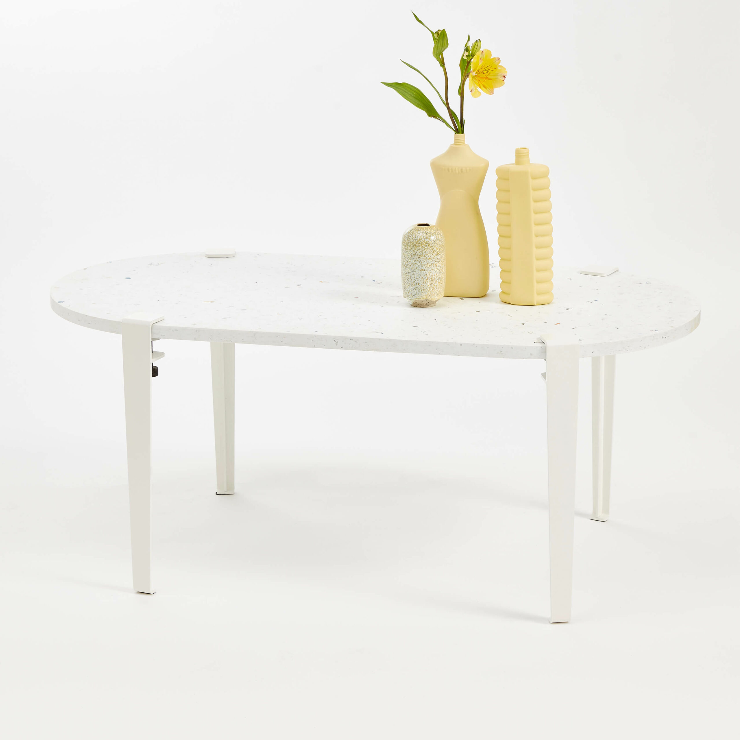TIPTOE oblong coffee table 100x50cm - Venezia recycled plastic "Imperfect"