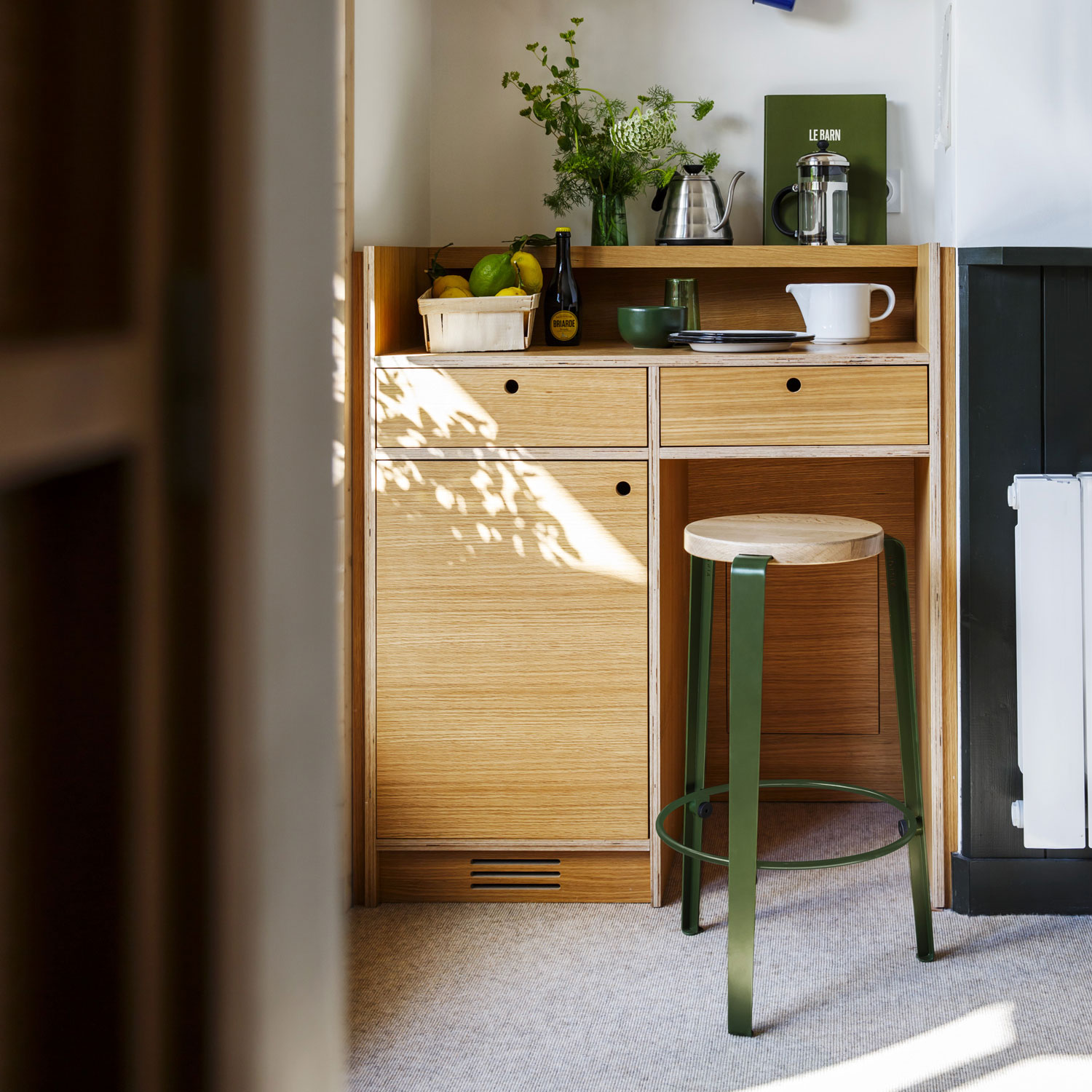 Tabouret pour cuisine en acier
