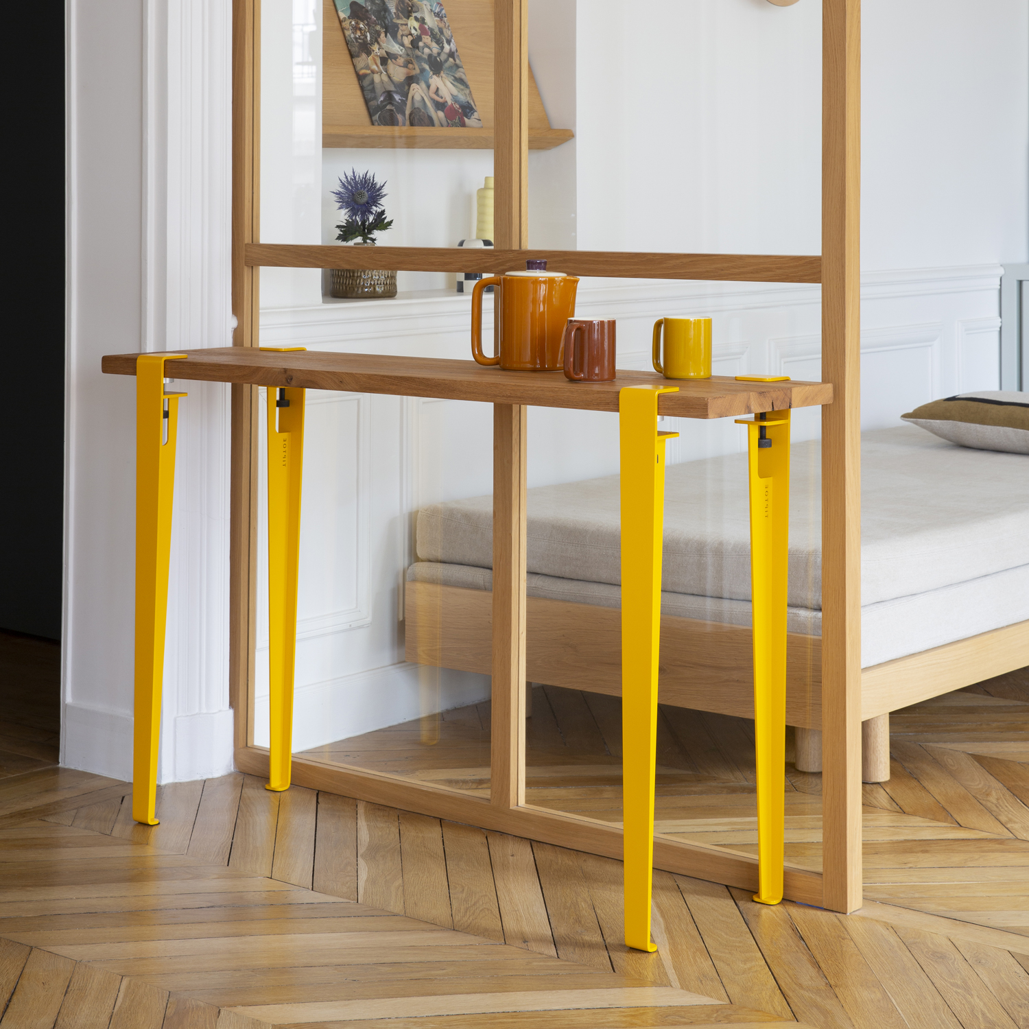 TIPTOE side table 120x30cm - reclaimed wood