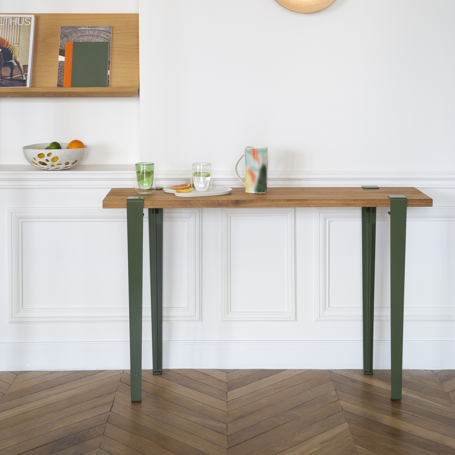 TIPTOE side table 120x30cm - reclaimed wood