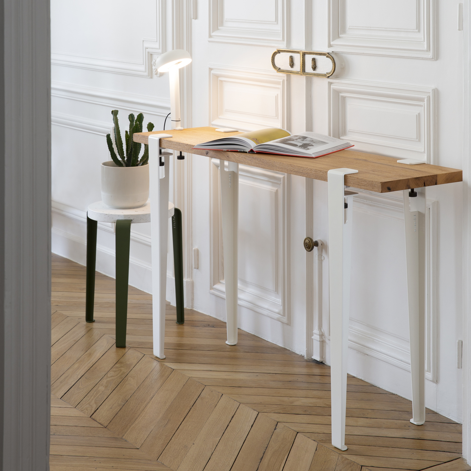 TIPTOE side table 120x30cm - reclaimed wood