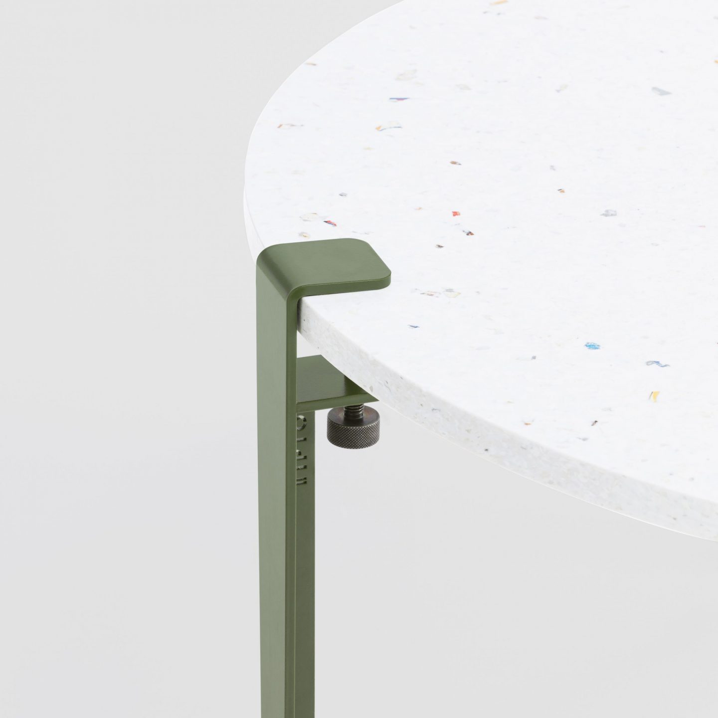 Table basse en plastique recyclé Venezia - Pied de table basse vert