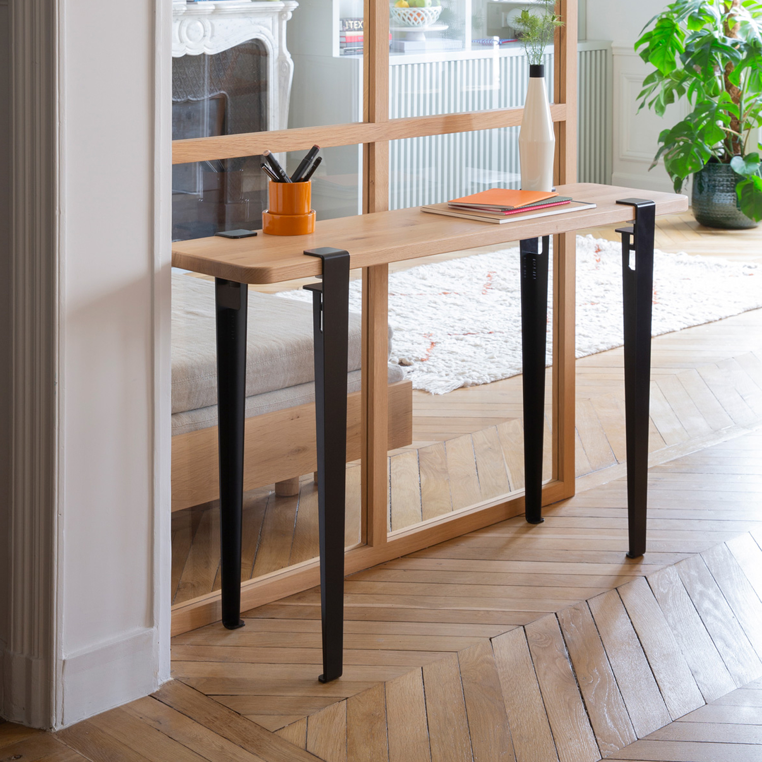 TIPTOE console 120x30cm - solid oak
