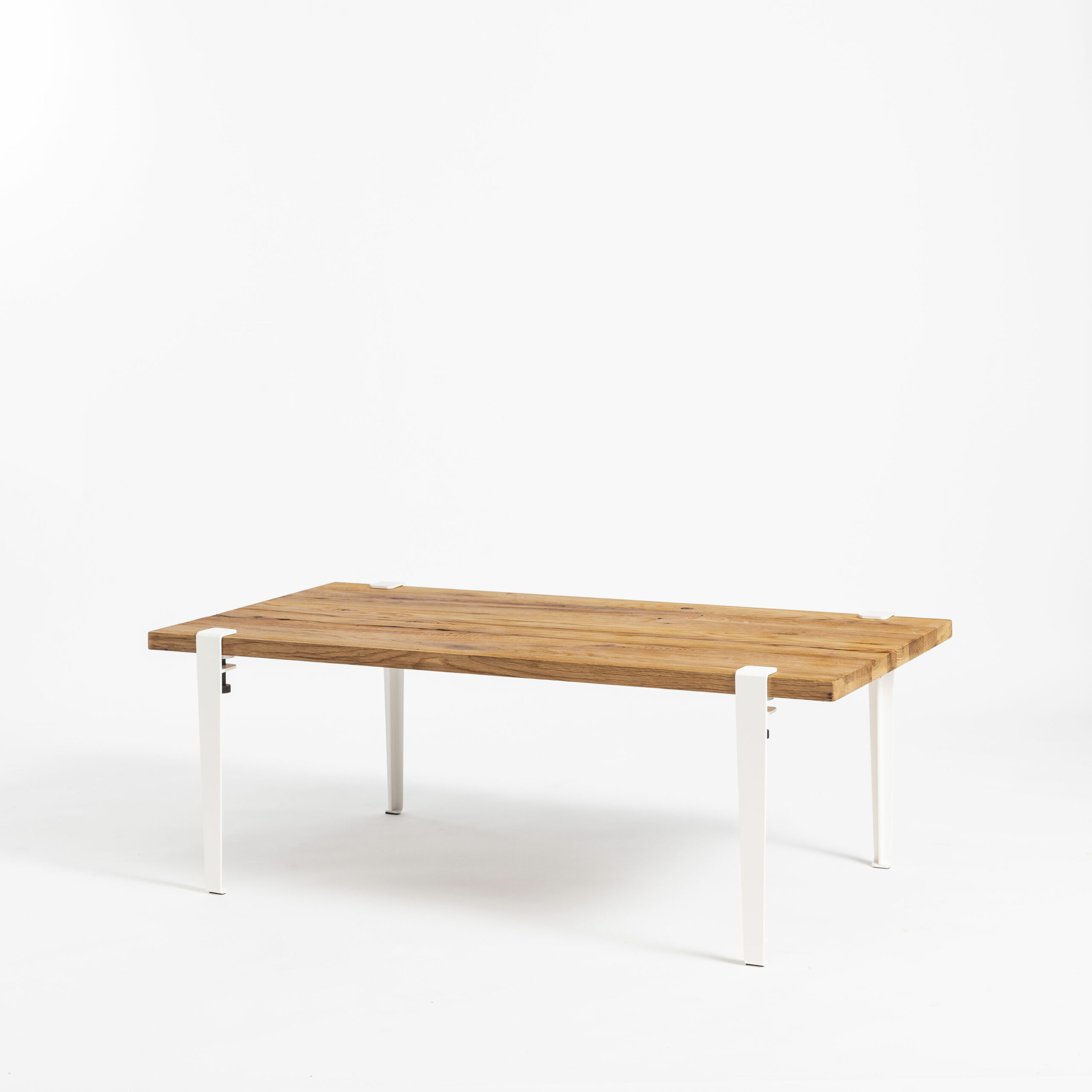 Coffee table for warm living room in reclaimed wood