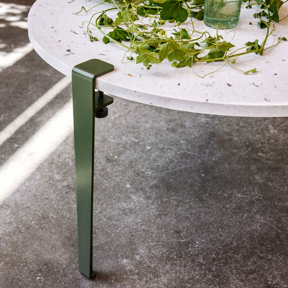 Pied de table basse et banc TIPTOE serre-joint industriel et design
