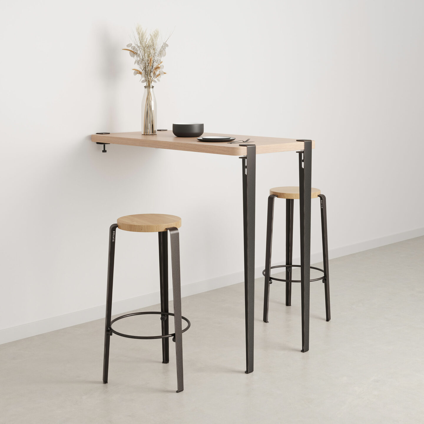 Wallmounted bar table height 110cm — TIPTOE Sustainable design