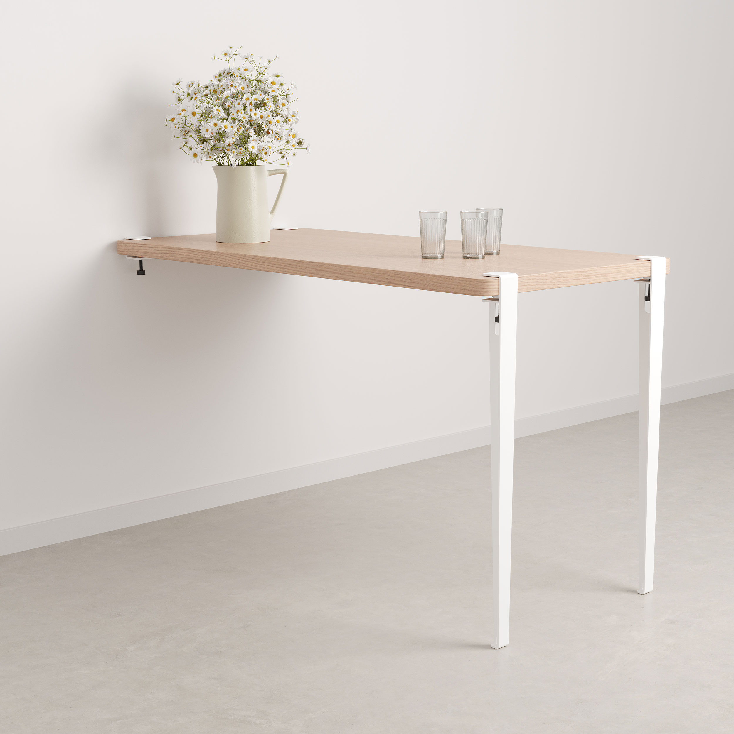 Counter table leg 90cm and wall BRACKET