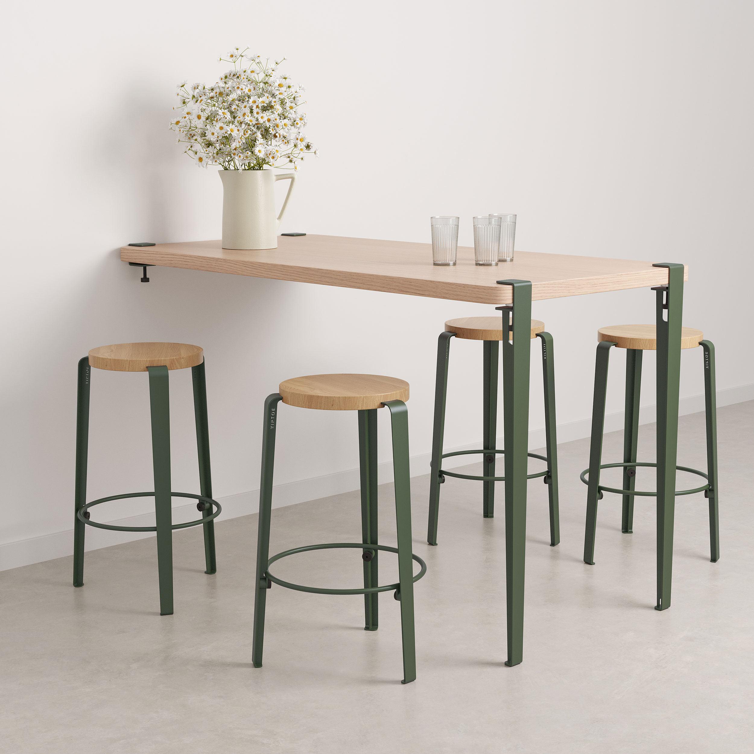 Bar stool - eco-certified wood - 66cm "Imperfect"