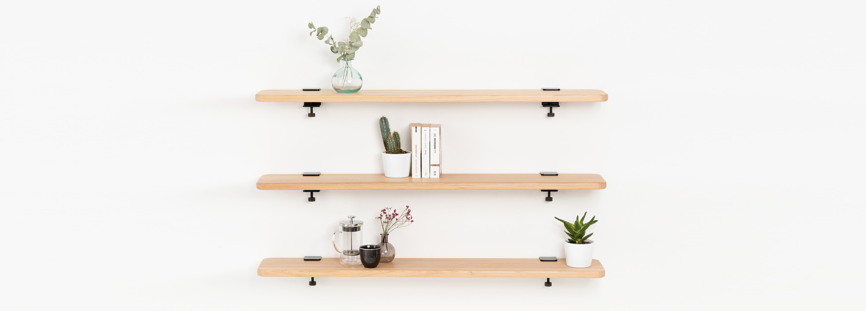 Wall-mounted bookshelves - TIPTOE