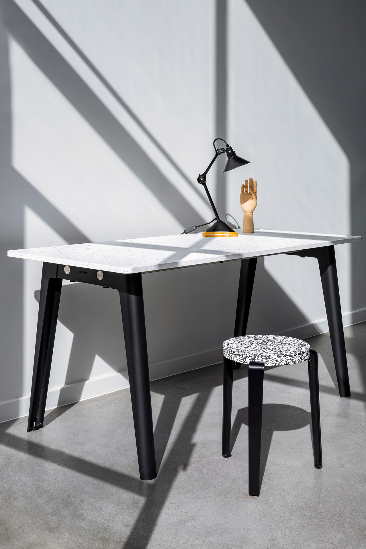 LOU stool - Macchiato recycled plastic