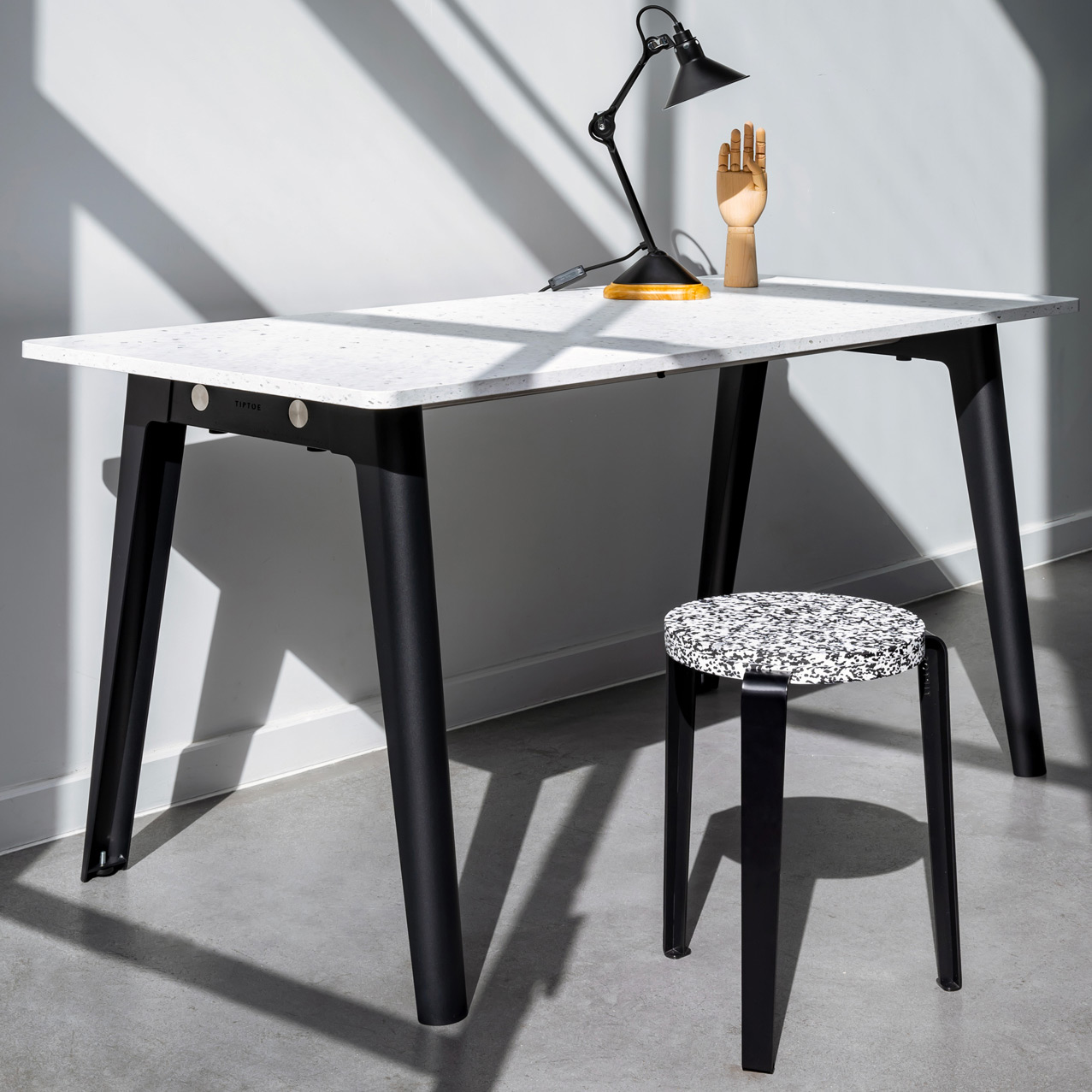 LOU stool - Macchiato recycled plastic