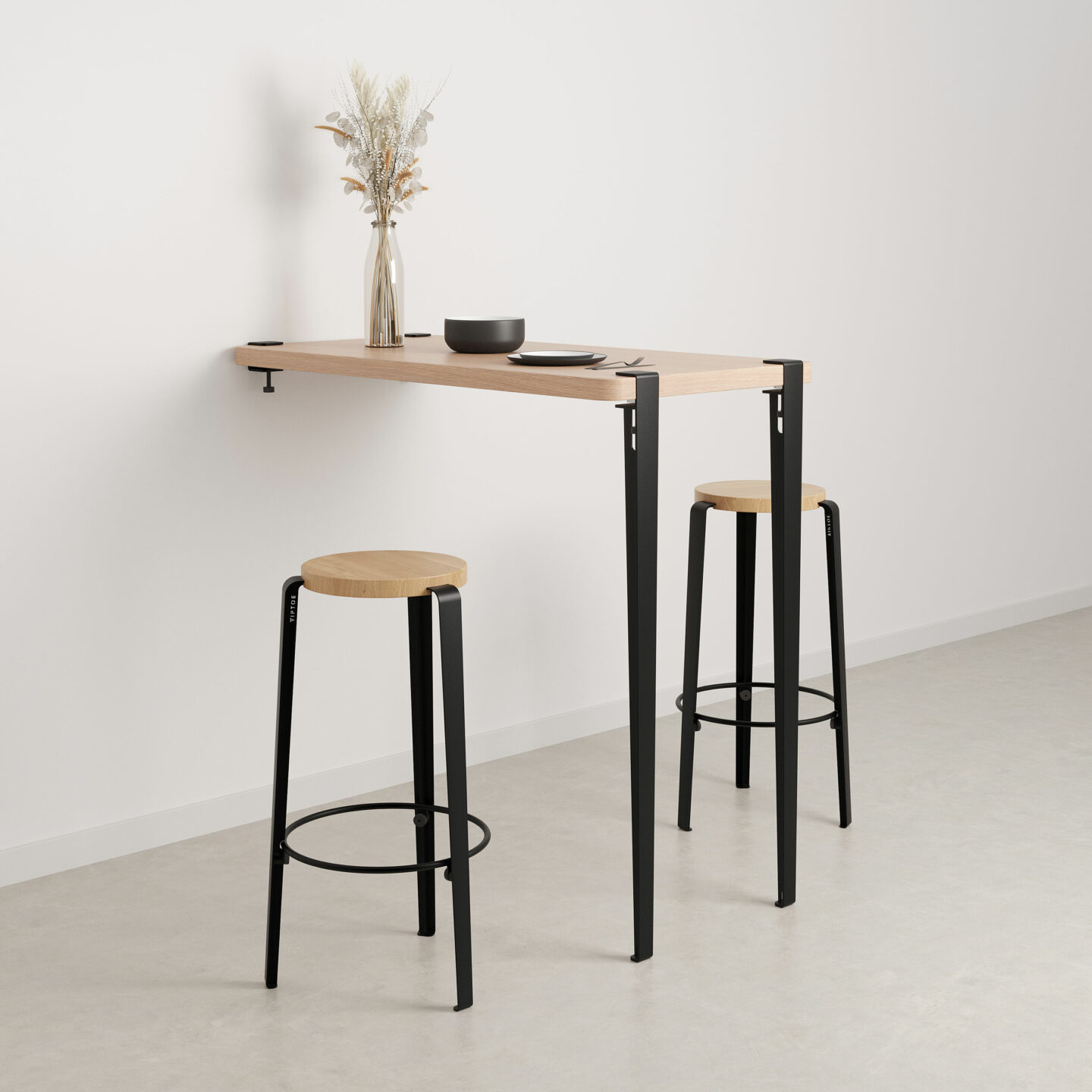 Bar table leg 110cm and wall BRACKET