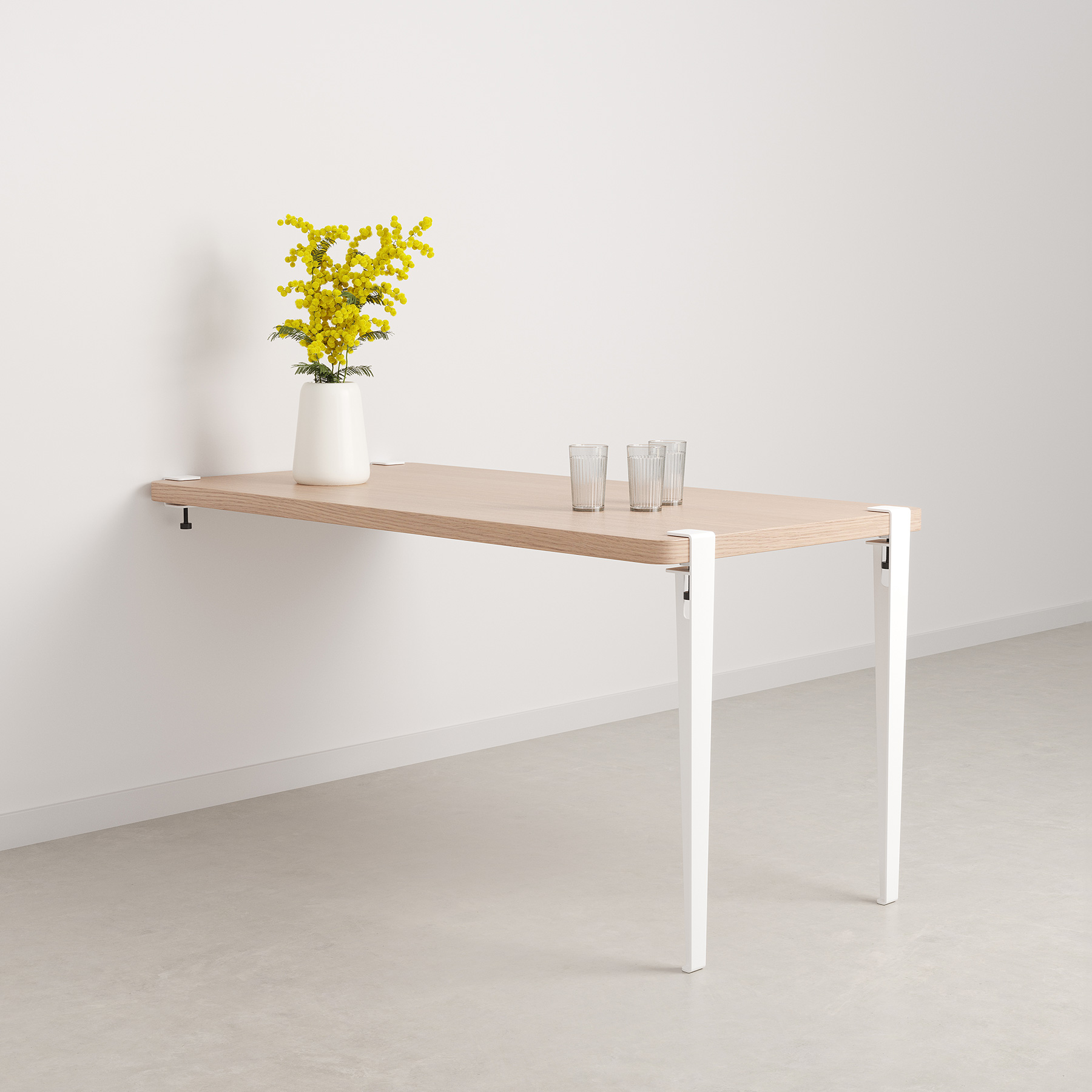 TIPTOE wall-mounted dining table - eco-certified wood