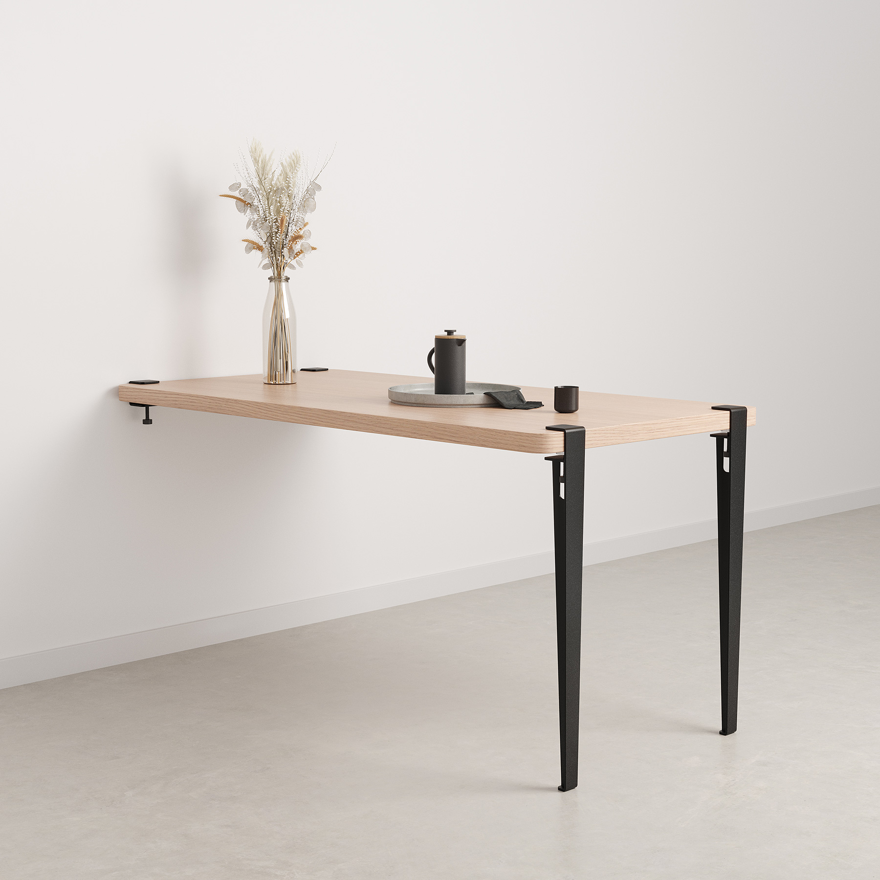 TIPTOE wall-mounted dining table - eco-certified wood