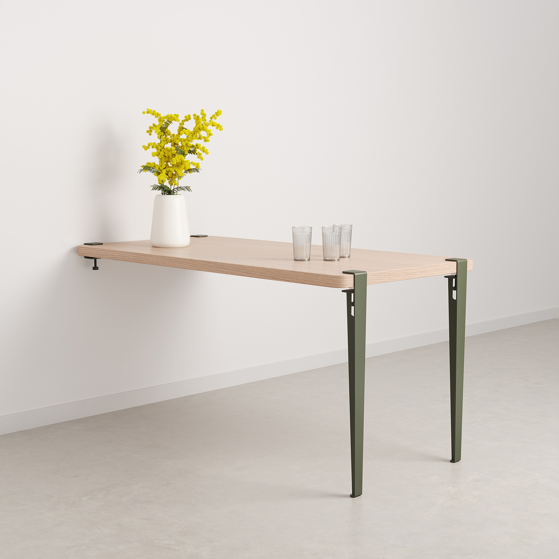 TIPTOE wall-mounted dining table - eco-certified wood