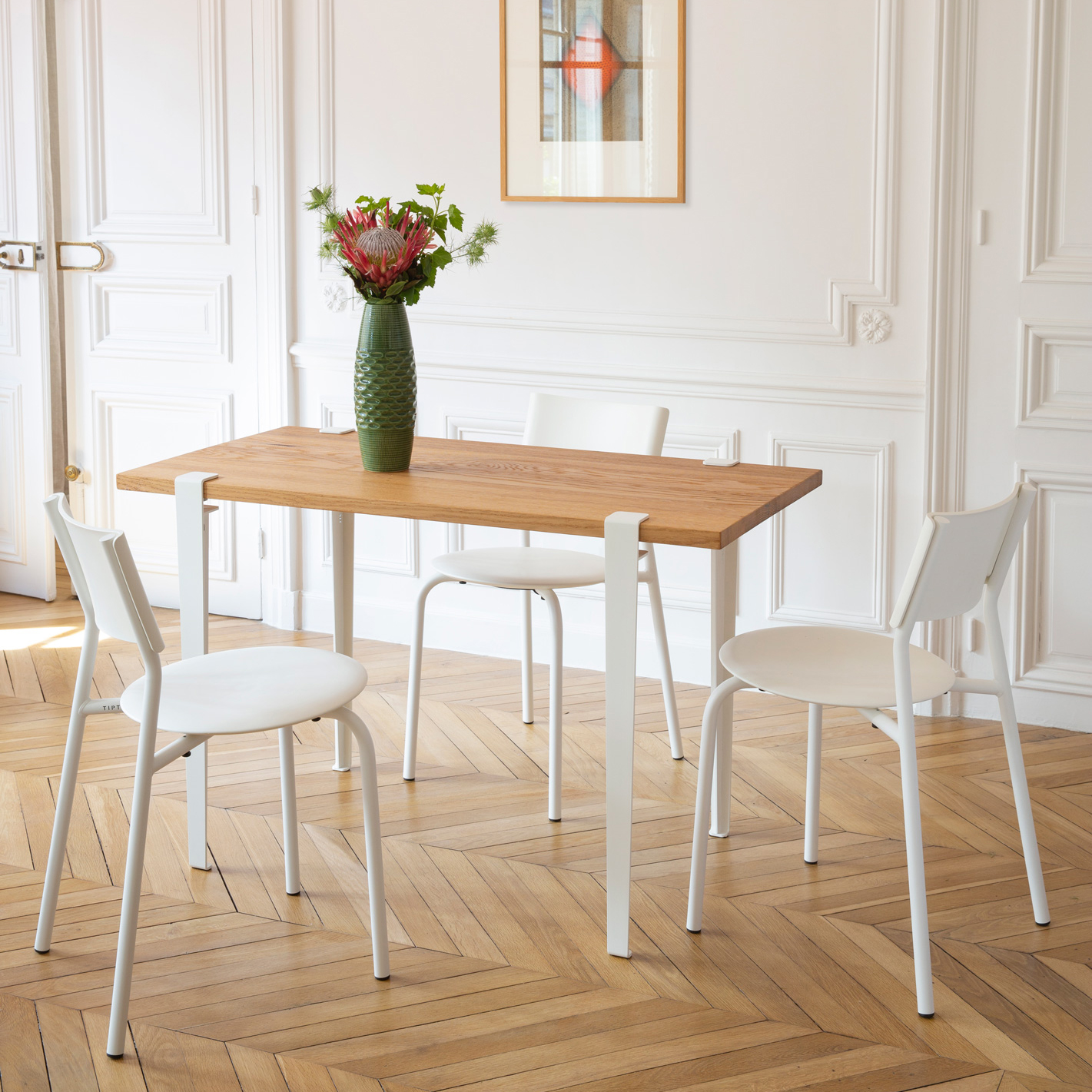 TIPTOE dining table 120x60cm - reclaimed wood