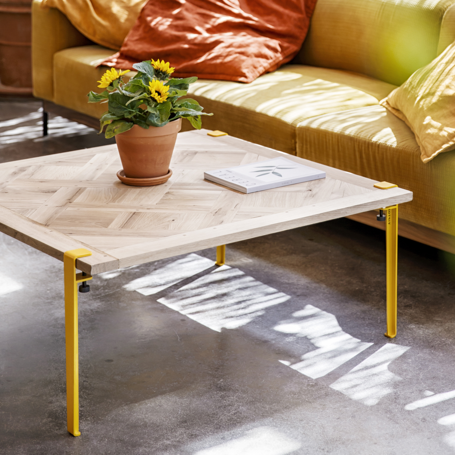 Couchtisch TIPTOE 80x80cm - Parkett Versailles