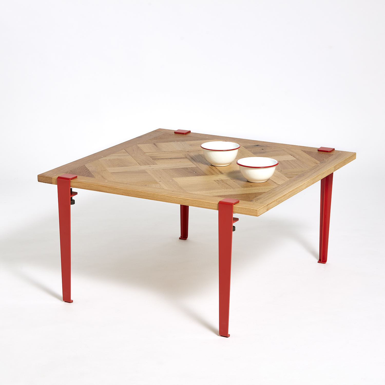 Couchtisch TIPTOE 80x80cm - Parkett Versailles