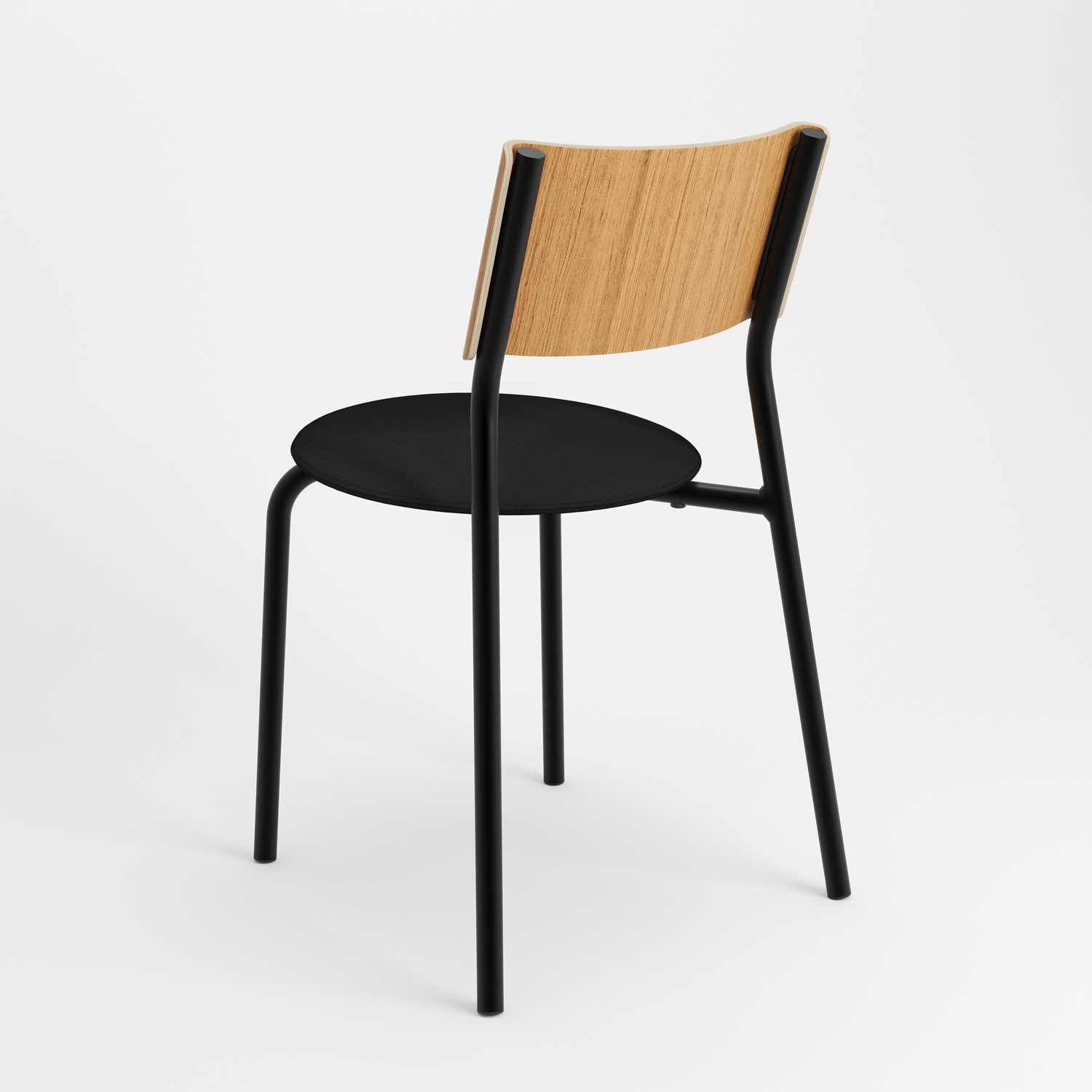 chaise tissu et textile vert de dos