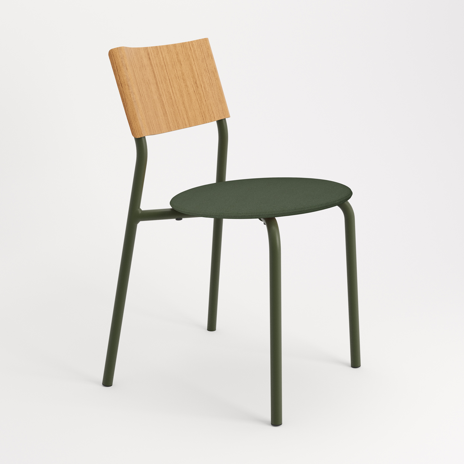 chaise tissu et textile vert