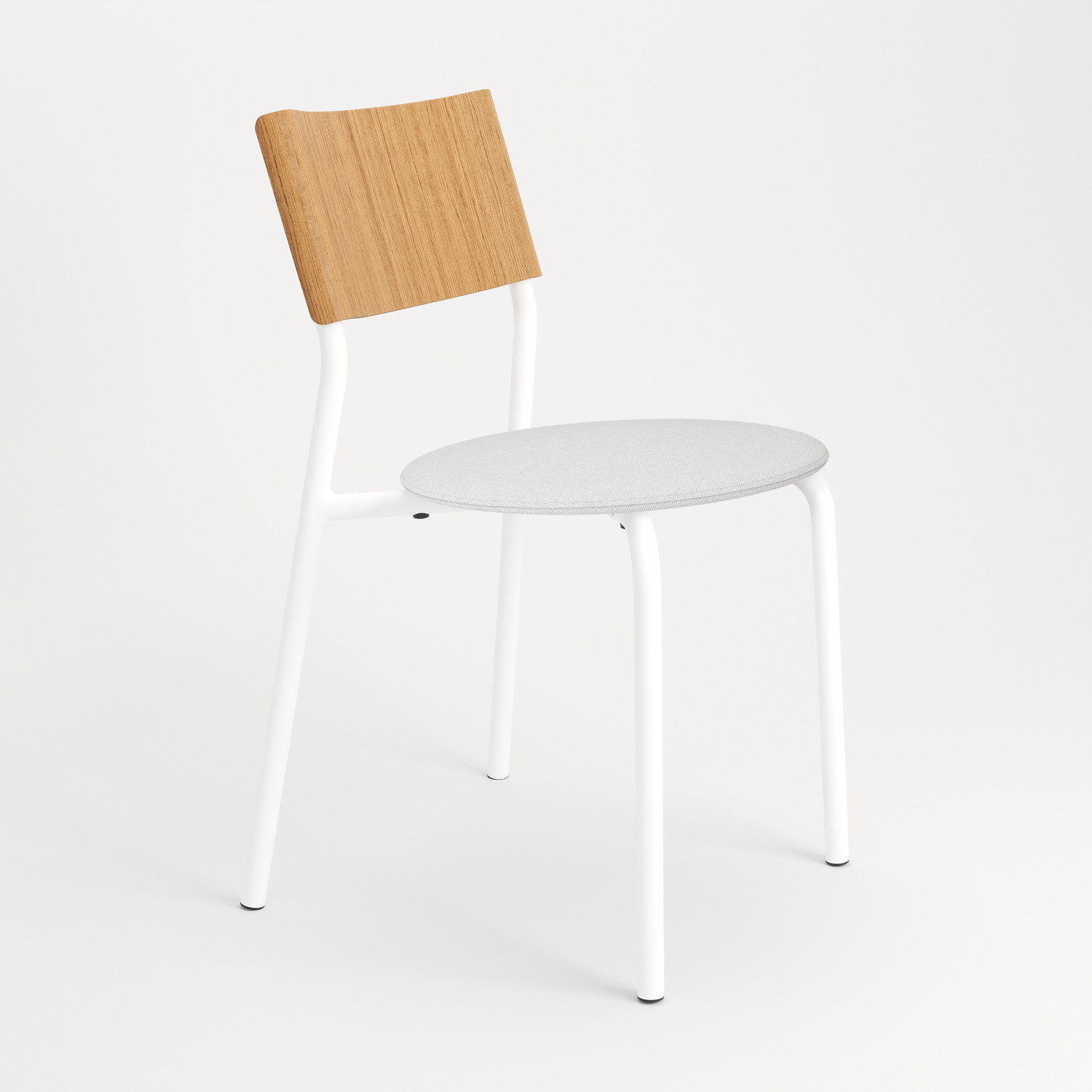 chaise tissu et textile blanc