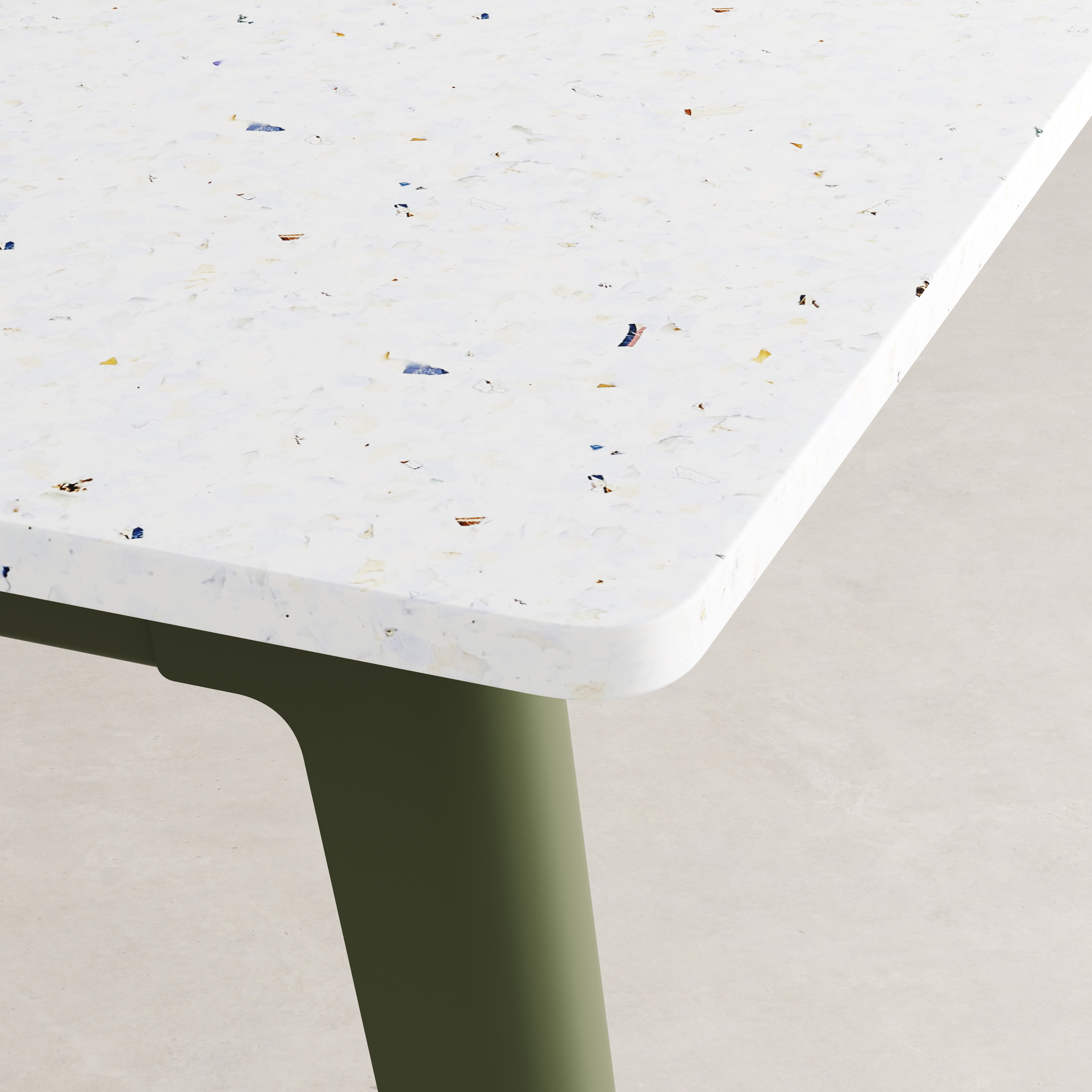 NEW MODERN 2-seater workbench - Venezia recycled plastic