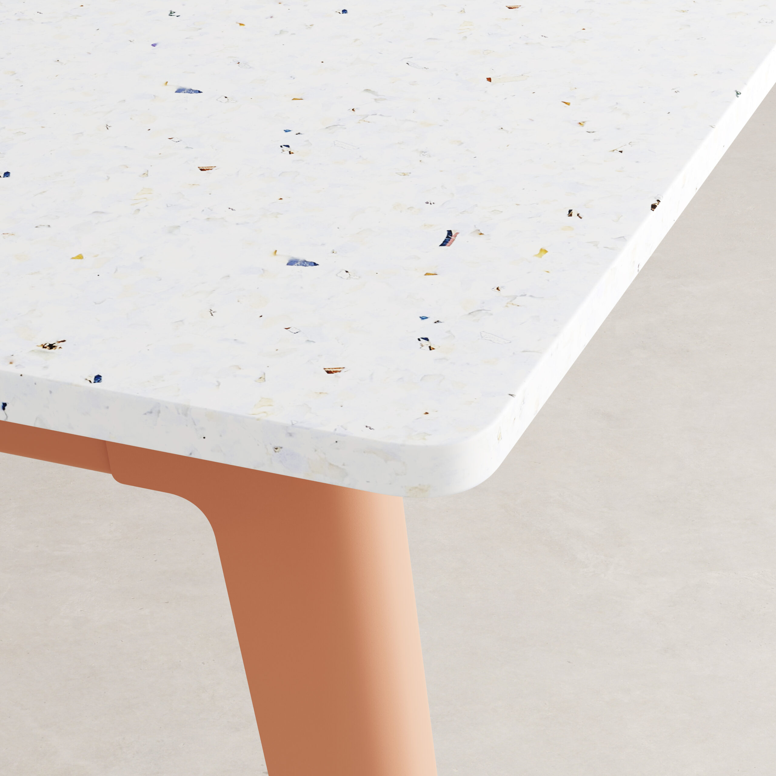 NEW MODERN dining table - Venezia recycled plastic
